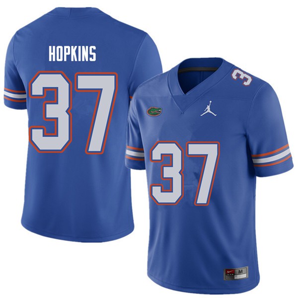Jordan Brand Men #37 Tyriek Hopkins Florida Gators College Football Jersey Royal